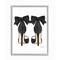 Stupell Industries Glam Black Pumps with Black Bow Wall Art in Gray Frame
